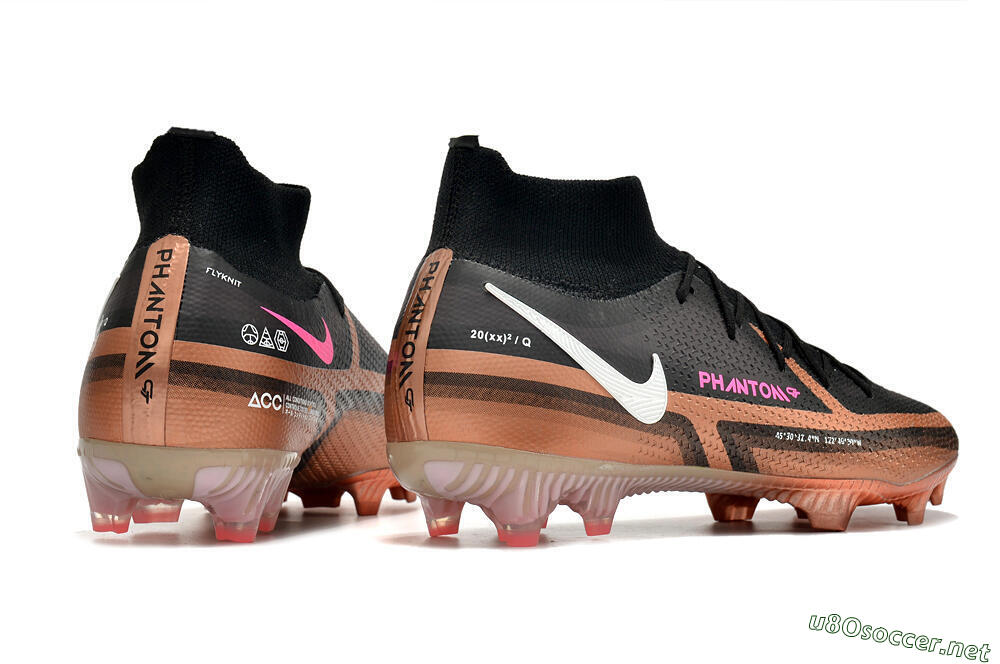 Men's Nike Phantom GT 2 DF Elite FG Football Boots - Black/Gold/White 9