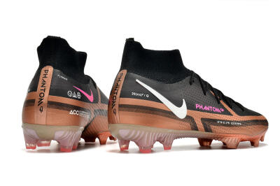 Men's Nike Phantom GT 2 DF Elite FG Football Boots - Black/Gold/White