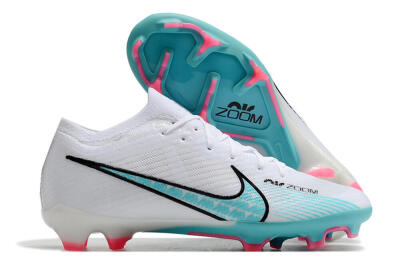 Unisex Nike Air Zoom Mercurial Vapor 15 Elite FG Football Boots - White/Blue/Pink