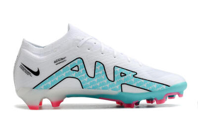 Unisex Nike Air Zoom Mercurial Vapor 15 Elite FG Football Boots - White/Blue/Pink