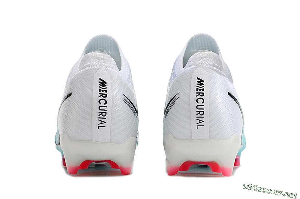 Unisex Nike Air Zoom Mercurial Vapor 15 Elite FG Football Boots - White/Blue/Pink 6