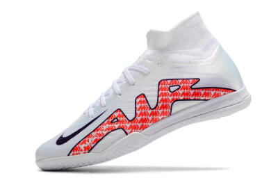 Unisex Nike Air Zoom Mercurial Superfly 9 Elite IC Football Shoes - White/Red/Black