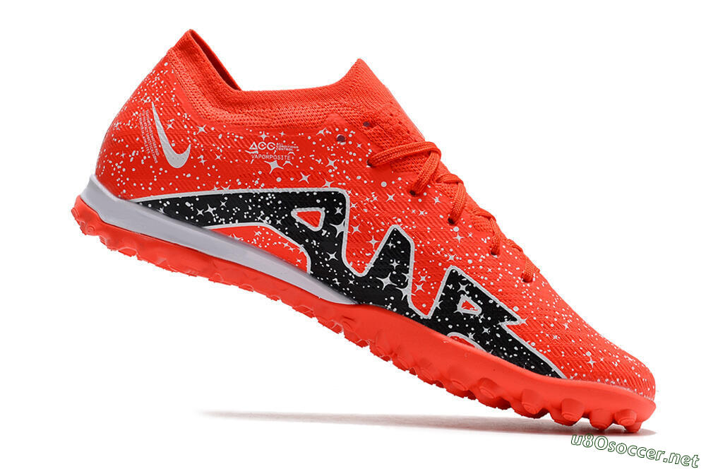 Men's Nike Air Zoom Mercurial Vapor 15 Elidte TF Football Shoes - Red/Black/White 4
