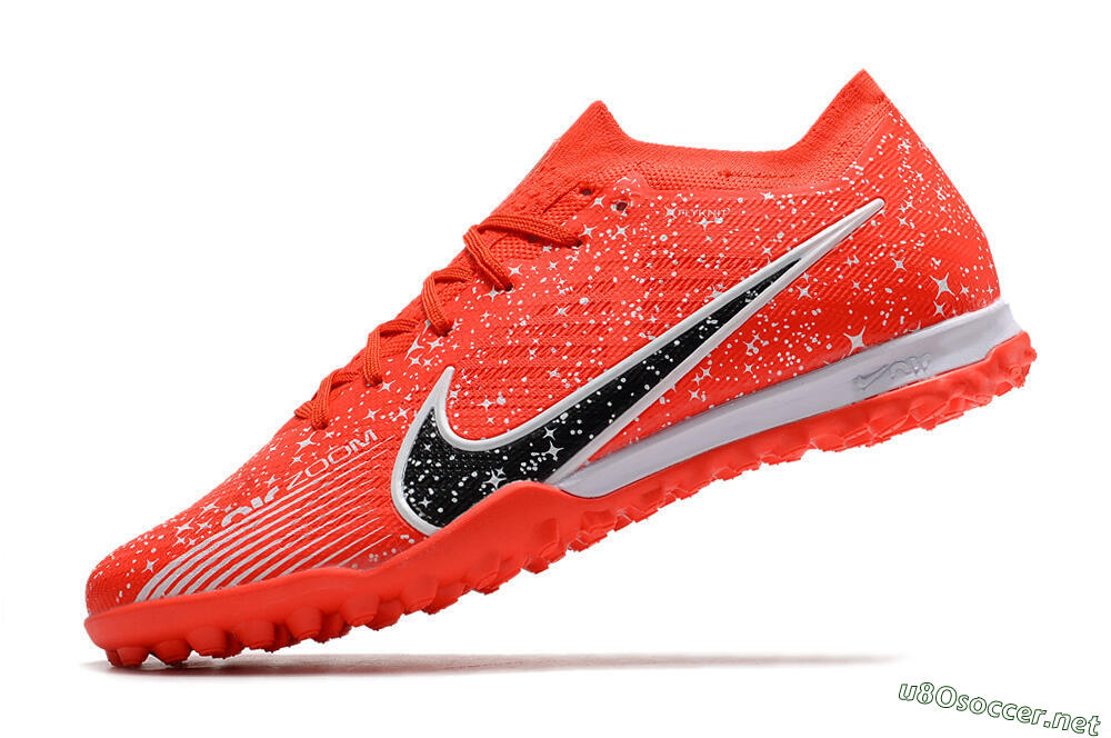 Men's Nike Air Zoom Mercurial Vapor 15 Elidte TF Football Shoes - Red/Black/White 5