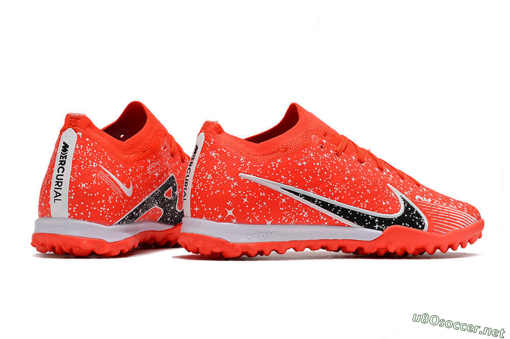 Men's Nike Air Zoom Mercurial Vapor 15 Elidte TF Football Shoes - Red/Black/White 6