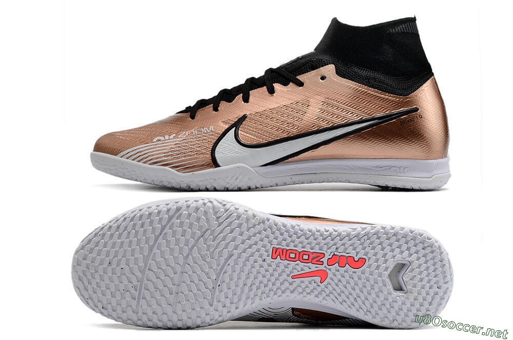 Unisex Nike Mercurial Superfly 9 Elite IC Football Shoes - Gold/Black/White 1