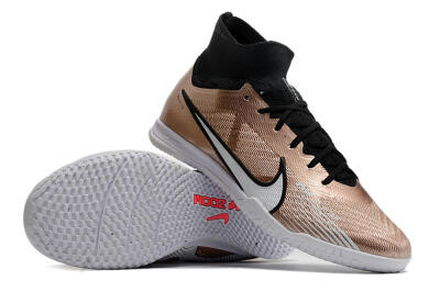 Unisex Nike Mercurial Superfly 9 Elite IC Football Shoes - Gold/Black/White