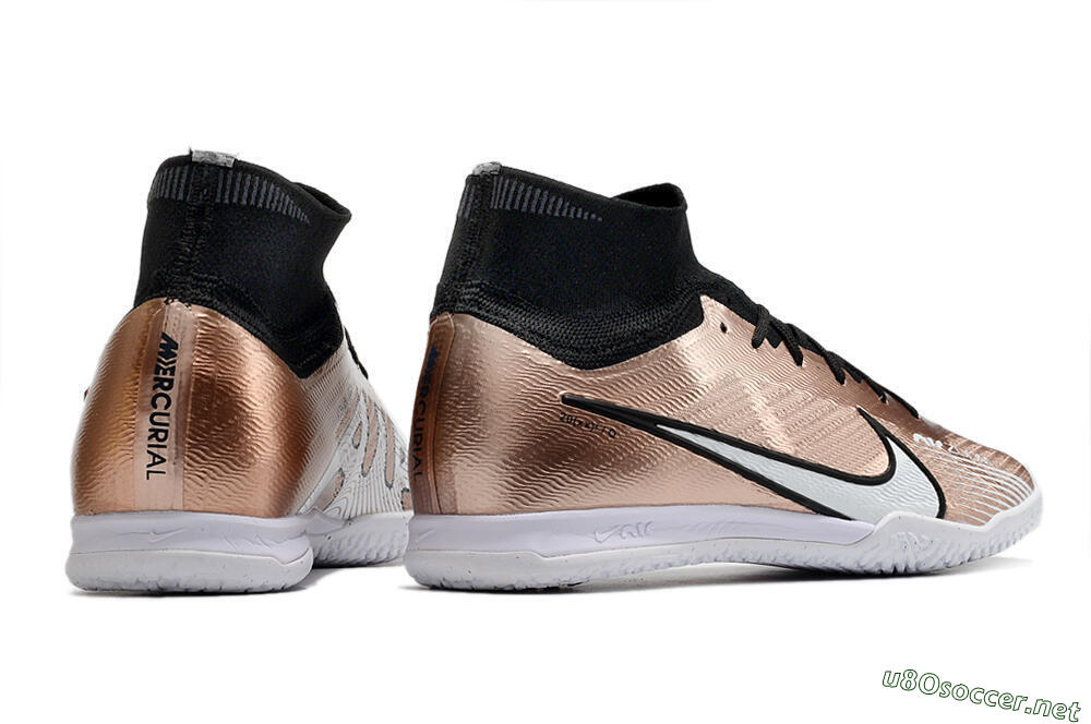 Unisex Nike Mercurial Superfly 9 Elite IC Football Shoes - Gold/Black/White 6