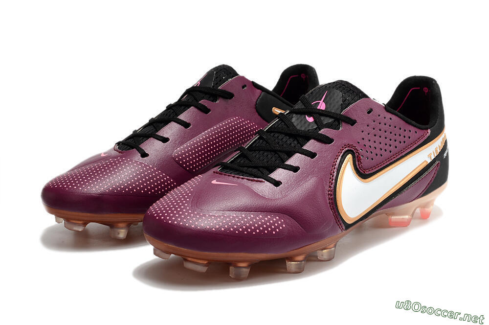 Men's Nike Tiempo Legend 9 Elite FG Football Boots - Red/Black/White 5