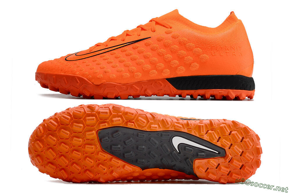 Men's Nike Phantom Ultra Venom TF Football Shoes - Orange/Black 1