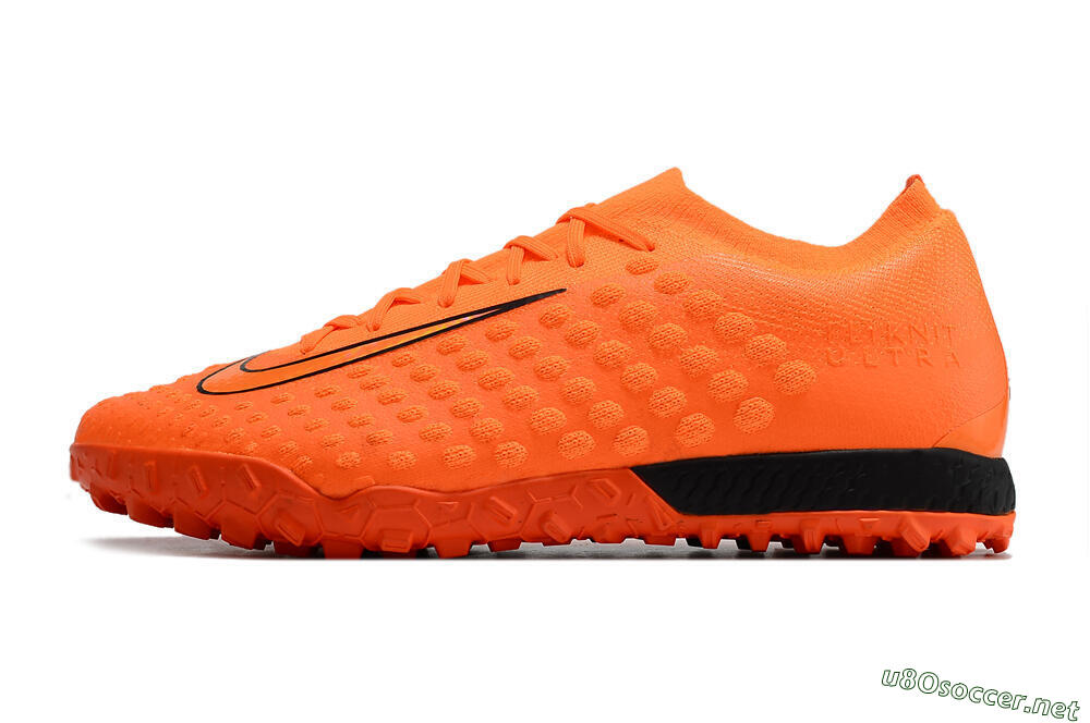 Men's Nike Phantom Ultra Venom TF Football Shoes - Orange/Black 0