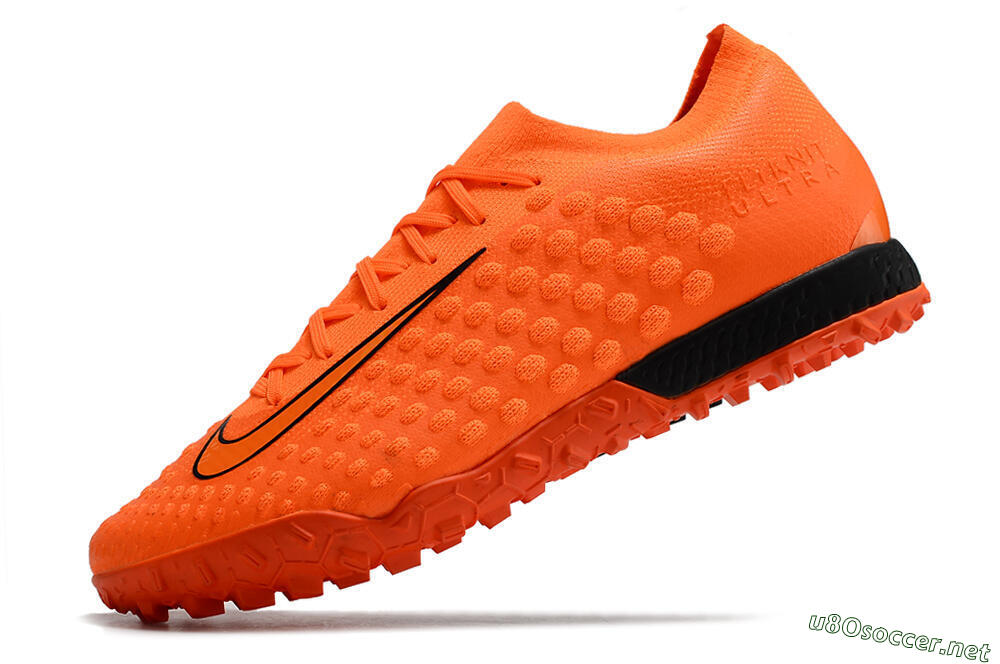 Men's Nike Phantom Ultra Venom TF Football Shoes - Orange/Black 5