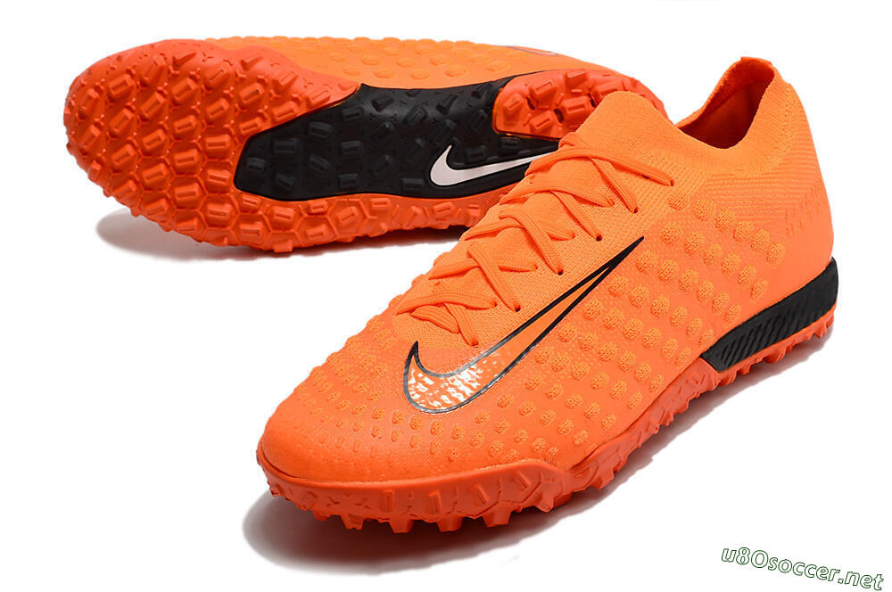 Men's Nike Phantom Ultra Venom TF Football Shoes - Orange/Black 3