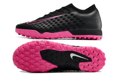 Men's Nike Phantom Ultra Venom TF Football Shoes - Black/Pink