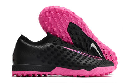 Men's Nike Phantom Ultra Venom TF Football Shoes - Black/Pink