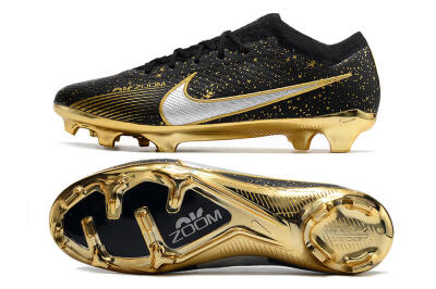 Men's Nike Air Zoom Mercurial Vapor 15 Elite FG Football Boots - Black/Gold