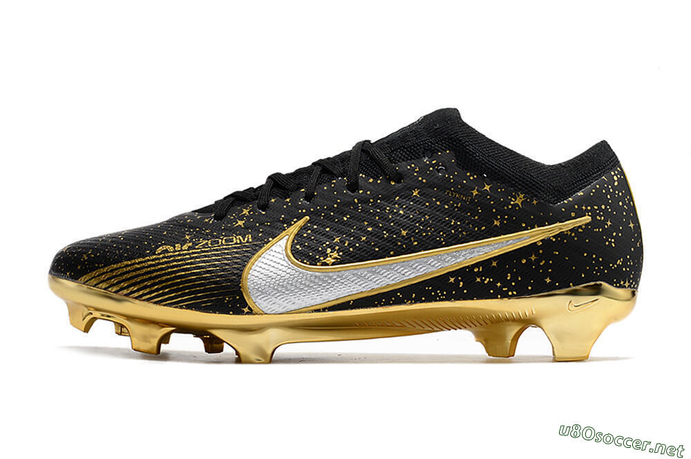 Men's Nike Air Zoom Mercurial Vapor 15 Elite FG Football Boots - Black/Gold 0