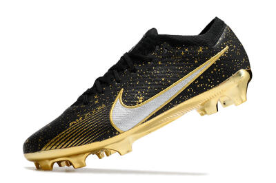 Men's Nike Air Zoom Mercurial Vapor 15 Elite FG Football Boots - Black/Gold