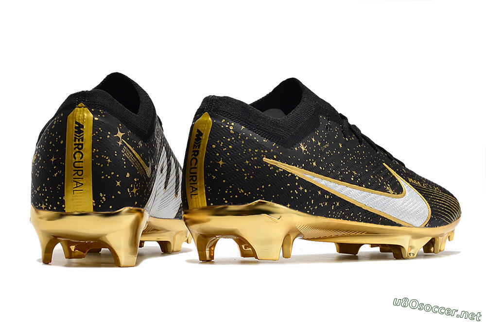 Men's Nike Air Zoom Mercurial Vapor 15 Elite FG Football Boots - Black/Gold 6