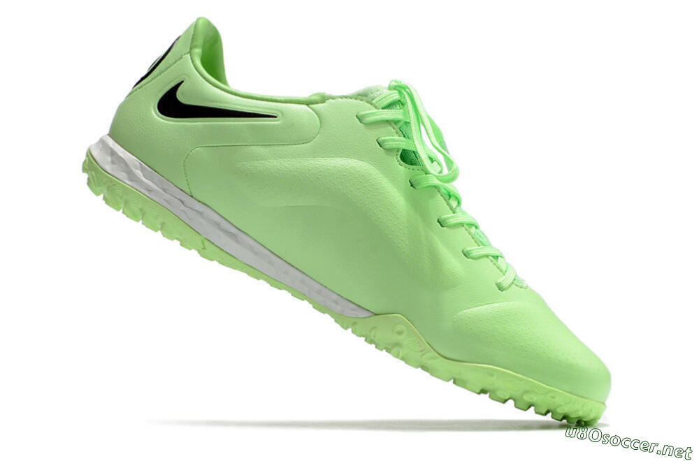 Men's Nike React Tiempo Legend 9 Pro TF Football Shoes - Green/Black 4