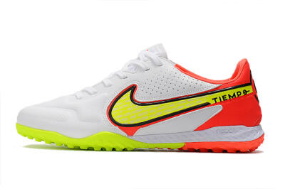 Men's Nike React Tiempo Legend 9 Pro TF Football Shoes - White/Red/Yellow