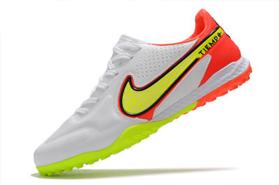 Men's Nike React Tiempo Legend 9 Pro TF Football Shoes - White/Red/Yellow