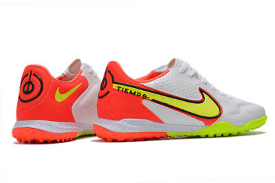 Men's Nike React Tiempo Legend 9 Pro TF Football Shoes - White/Red/Yellow