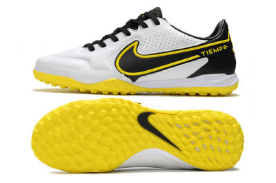 Men's Nike React Tiempo Legend 9 Pro TF Football Shoes - White/Black/Yellow