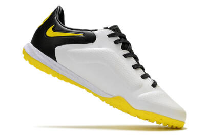 Men's Nike React Tiempo Legend 9 Pro TF Football Shoes - White/Black/Yellow