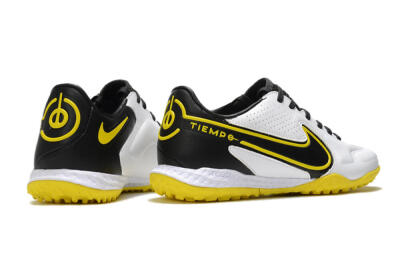 Men's Nike React Tiempo Legend 9 Pro TF Football Shoes - White/Black/Yellow