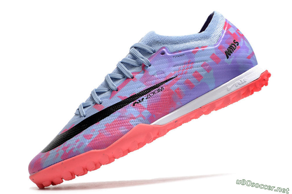 Men's Nike Air Zoom Mercurial Vapor 15 Elite TF Football Shoes - Blue/Purple/Red 5