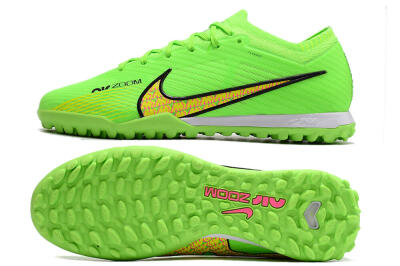 Men's Nike Air Zoom Mercurial Vapor 15 Elite TF Football Shoes - Green/Yellow/Pink