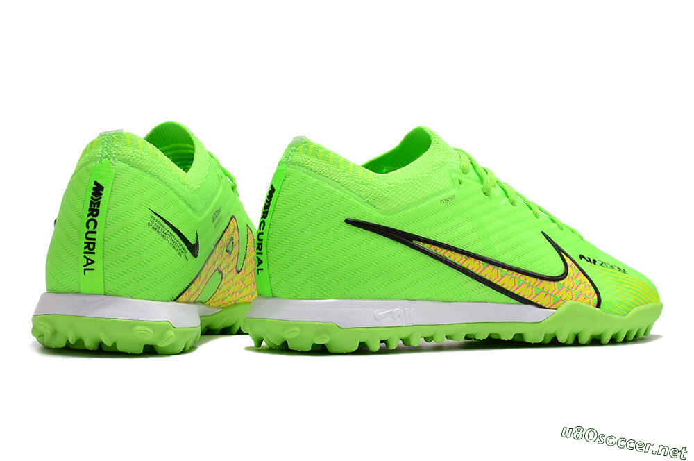 Men's Nike Air Zoom Mercurial Vapor 15 Elite TF Football Shoes - Green/Yellow/Pink 6