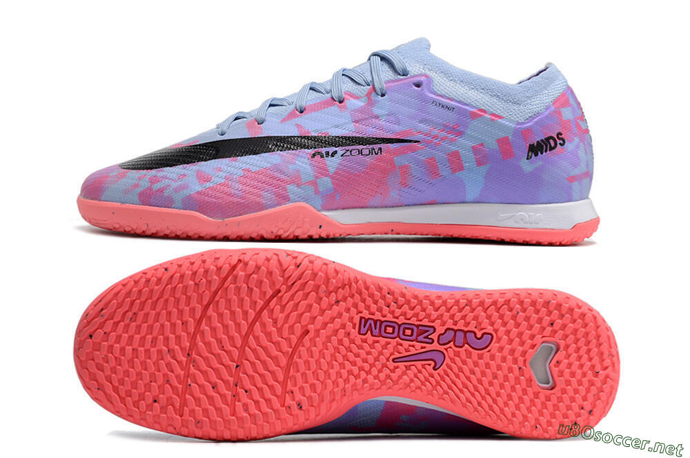 Men's Nike Air Zoom Mercurial Vapor 15 Elite IC Football Shoes - Blue/Purple/Red 1