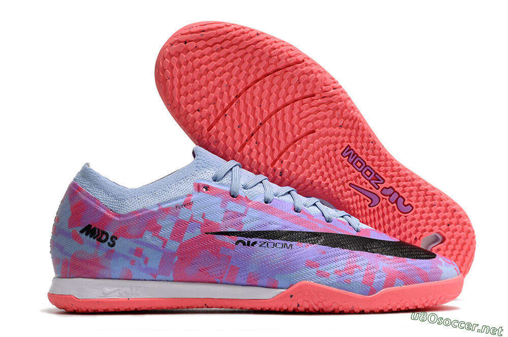 Men's Nike Air Zoom Mercurial Vapor 15 Elite IC Football Shoes - Blue/Purple/Red 2