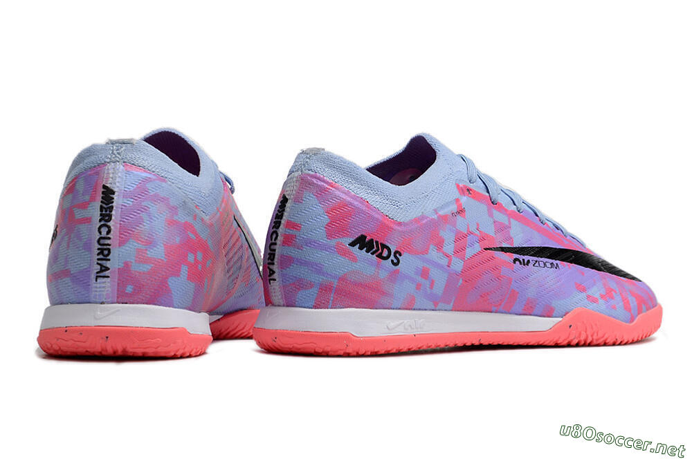 Men's Nike Air Zoom Mercurial Vapor 15 Elite IC Football Shoes - Blue/Purple/Red 6