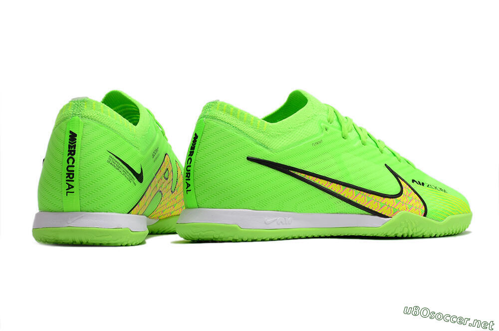 Men's Nike Air Zoom Mercurial Vapor 15 Elite IC Football Shoes - Green/Yellow/Pink 6
