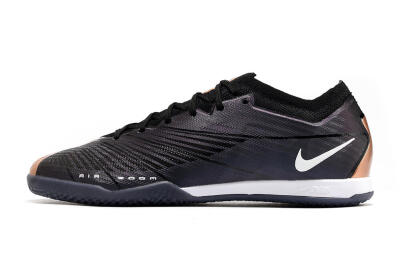 Men's Nike Air Zoom Mercurial Vapor 15 Elite IC Football Shoes - Black/White