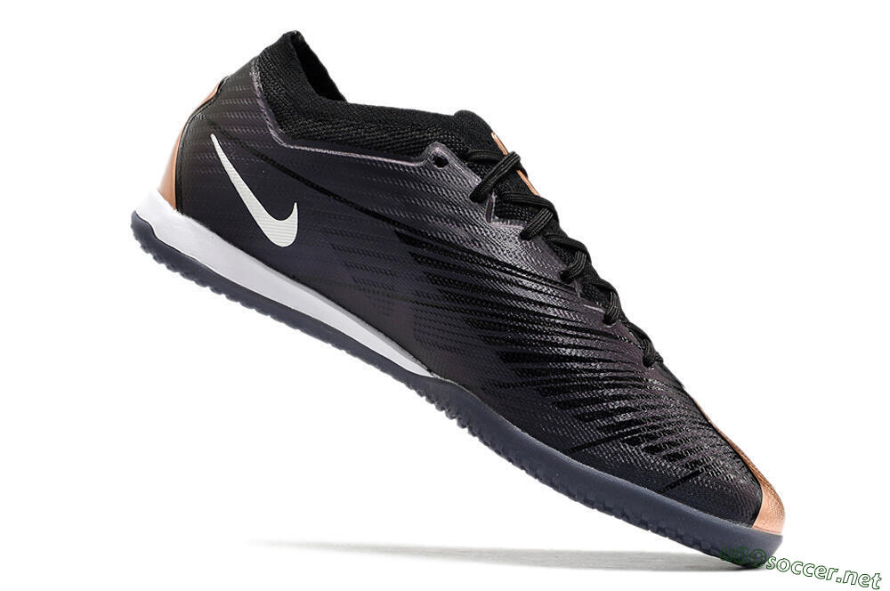 Men's Nike Air Zoom Mercurial Vapor 15 Elite IC Football Shoes - Black/White 4