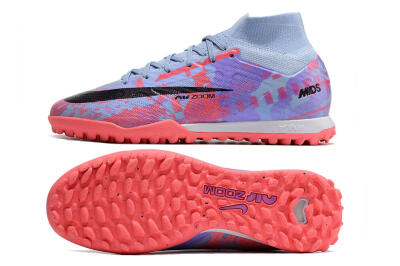 Men's Nike Air Zoom Mercurial Superfly 9 Elite TF Football Shoes - Blue/Purple/Red
