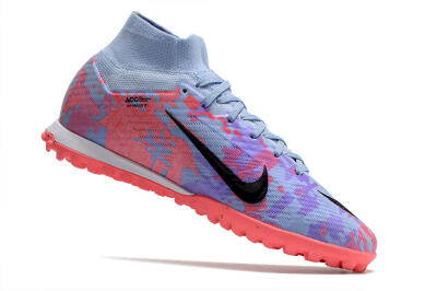 Men's Nike Air Zoom Mercurial Superfly 9 Elite TF Football Shoes - Blue/Purple/Red