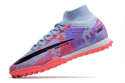 Men's Nike Air Zoom Mercurial Superfly 9 Elite TF Football Shoes - Blue/Purple/Red