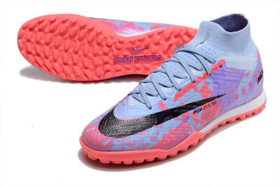 Men's Nike Air Zoom Mercurial Superfly 9 Elite TF Football Shoes - Blue/Purple/Red