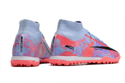 Men's Nike Air Zoom Mercurial Superfly 9 Elite TF Football Shoes - Blue/Purple/Red
