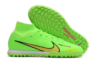 Men's Nike Air Zoom Mercurial Superfly 9 Elite TF Football Shoes - Green/Yellow/Pink