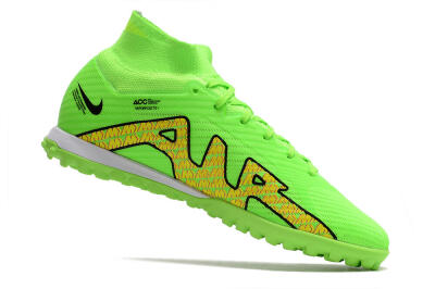 Men's Nike Air Zoom Mercurial Superfly 9 Elite TF Football Shoes - Green/Yellow/Pink