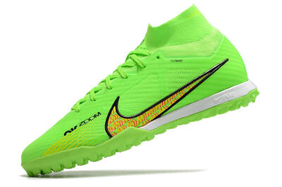 Men's Nike Air Zoom Mercurial Superfly 9 Elite TF Football Shoes - Green/Yellow/Pink