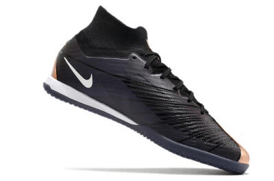 Men's Nike Air Zoom Mercurial Superfly 9 Elite IC Football Shoes - Black/White/Gold
