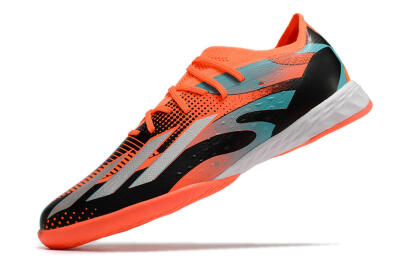 Men's Adidas X Speedportal.1 IC Football Shoes - Orange/Silver/Black/Blue