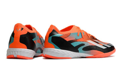 Men's Adidas X Speedportal.1 IC Football Shoes - Orange/Silver/Black/Blue